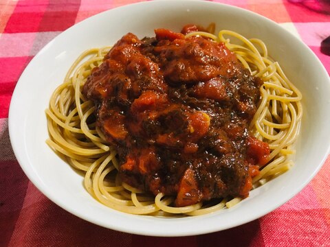 生もずく★薬膳☆トマトソースパスタ ヴィーガン